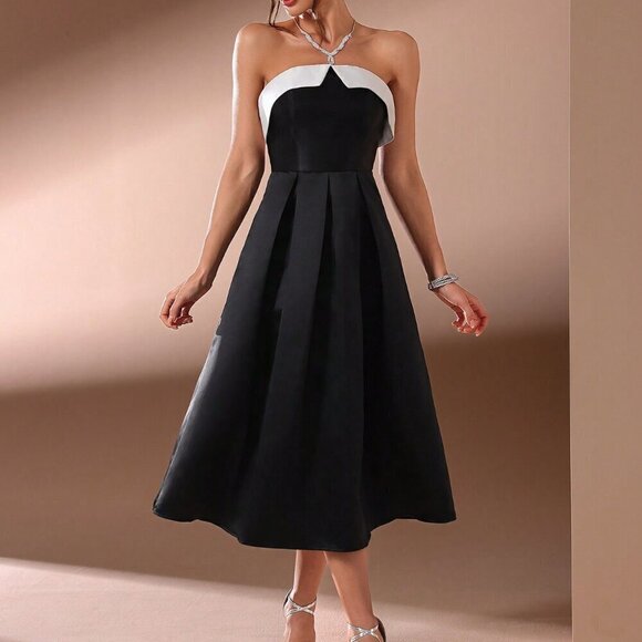 Black Elegant Women's Heavy Duty Ball Gown - Picture 7 of 7